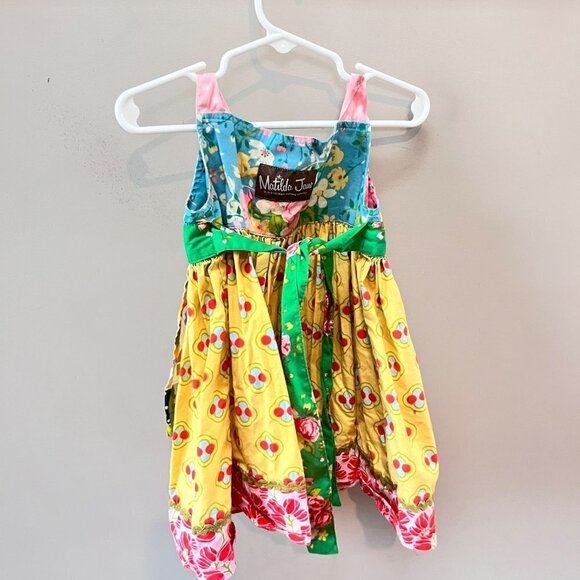 Matilda Jane Yellow Perry Knot Dress Size 2 - Picture 2 of 5